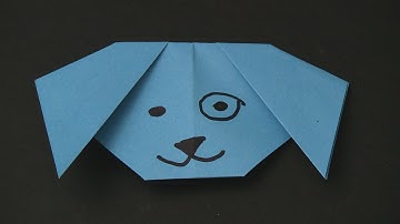How to make a Paper Dog - Easy Origami for Kids