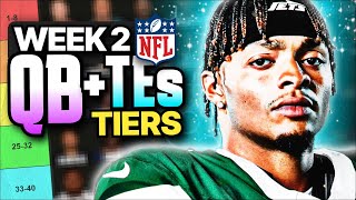 Week 2 Fantasy Football QB and TE Rankings Top 30