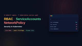 Details Kubernetes Security Explained: RBAC, ServiceAccounts & NetworkPolicy (Live Demo) Update