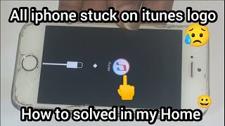 All iphone4,5,6,7,8,X,stuck on itunes logo and usb cable/iphone stuck on itunes logo How to solved