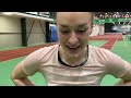 Tereza Elena Šínová po PB 8.06 na 60 m př. na mítinku Jablonec Indoor 2024