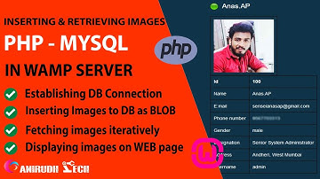 Insert and retrieve images from and to MySQL database using PHP on WAMP server