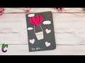 DIY -  Как сделать открытку на День Святого Валентина. Очень красивая ВАЛЕНТИНКА на день влюбленных.