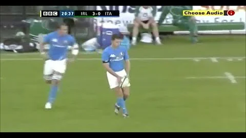 David Bortolussi big drop goal vs Ireland 2007