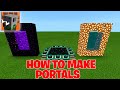 HOW to Make a Portal to NETHER, HEAVEN and END in Craftsman Building Craft