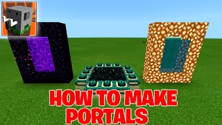 How To Make A Portal To Nether Heaven And End In Craftsman Building Craft