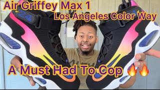 Nike Air Griffey Max 1 Los Angeles Color Way Review And UnBoxing