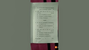 CRSU. Msc. botany,    bryo. and pterido. question paper 2023..