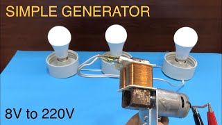CONSTRUCTION OF GENERATOR FROM WASHING AND DISHWASHER WATER DISCHARGE PUMP