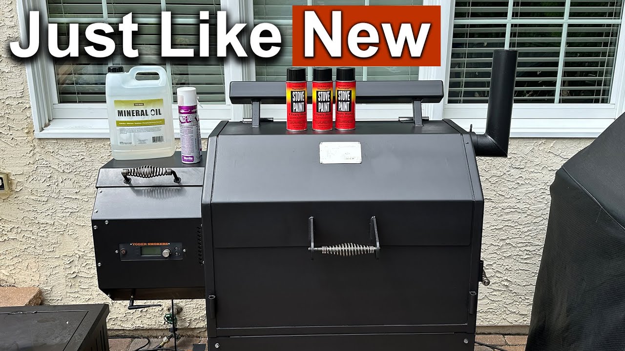 Перекрашиваю свои Yoder Smokers YS640s | Rum and Cook