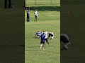 Mica Glass is a no fly zone! He goes up and over to deny the deep look!