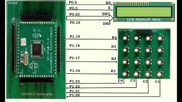 Interface a 4X4 keyboard and display the key code on LCD using LPC2148-Part-2 (IV Sem CSE/ISE) - VTU