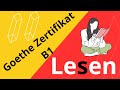 Goethe Zertifikat B1 Lesen | Examen Goethe Zertifikat Leseverstehen