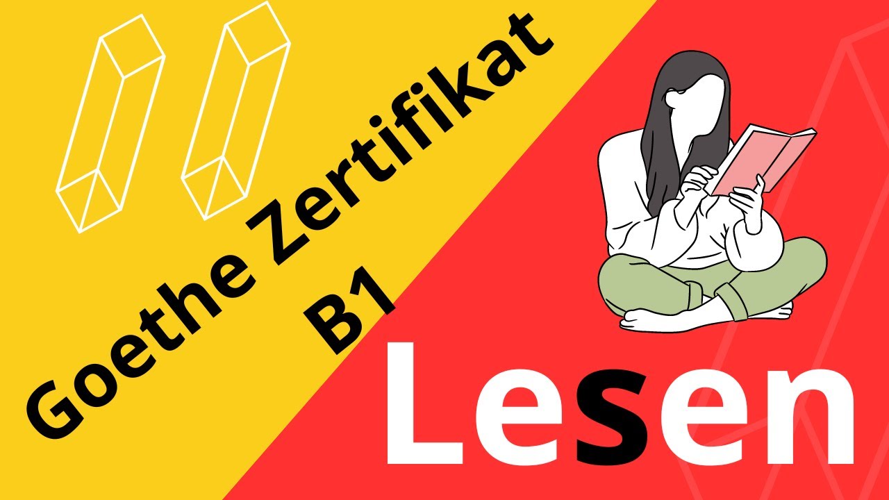 Goethe Zertifikat B1 Lesen Examen Goethe Zertifikat Leseverstehen Youtube