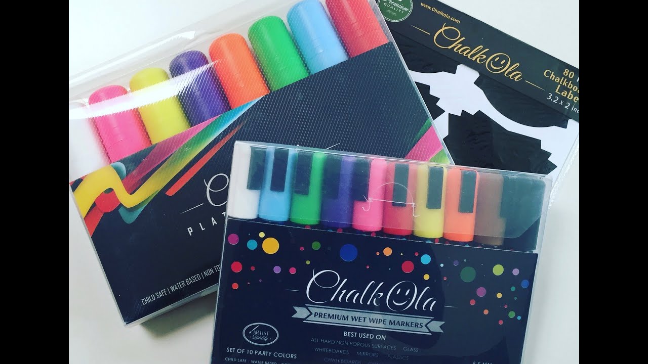 Chalkola Chalk Markers & Chalkboard