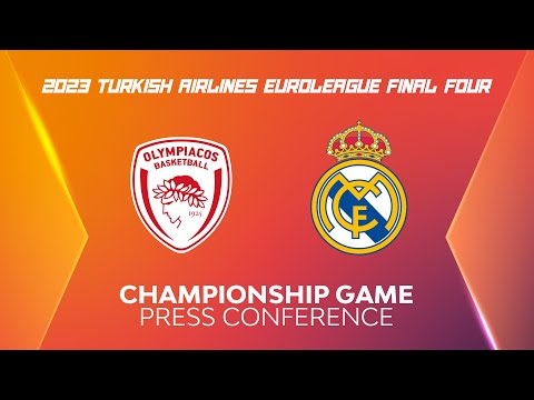 2023 Turkish Airlines EuroLeague Championship Game Press Conference