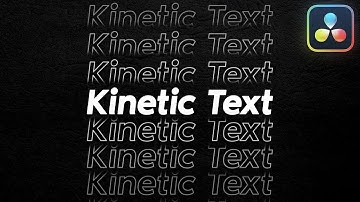 Анимация Кинетического текста в DaVinci Resolve 18