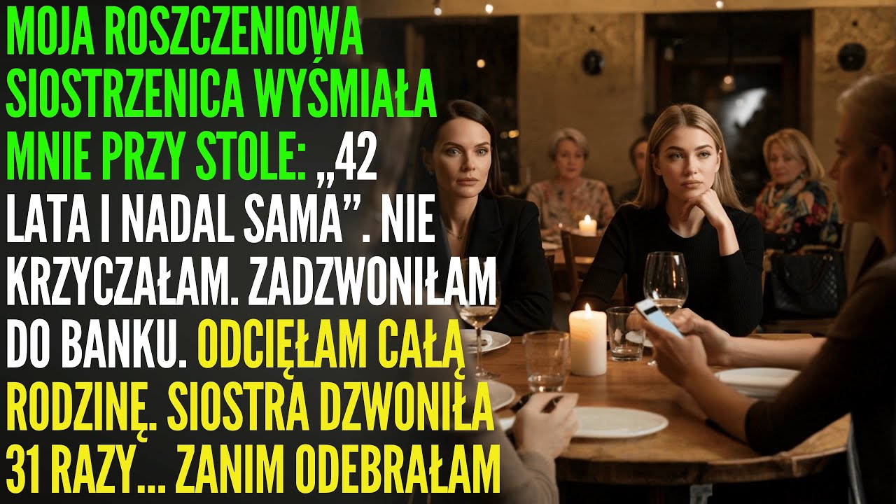 Nazwali mnie ‚smutną singielką’. Zablokowałam rodzinne pieniądze… 31 telefonów później