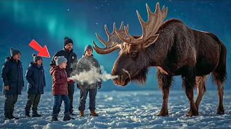 This Old Moose Fell Through Ice — What Happened Next at Dawn Will Touch Your Soul