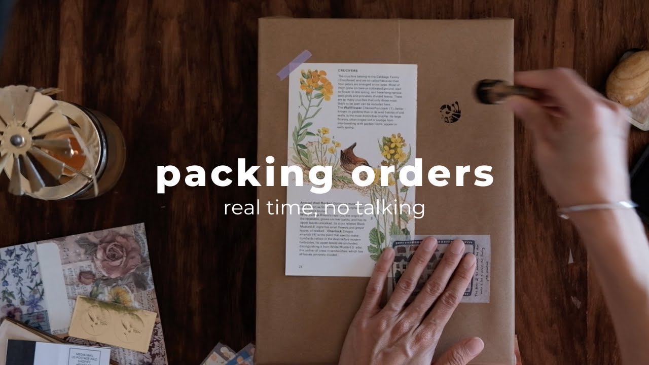 asmr order packaging video | no bgm, no talking, no mid-roll ads