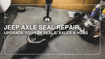 Jeep Wrangler Front Axle Seal Replacement, Hub Installation & TeraFlex 3304100/3304000 Axle Upgrade