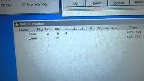 Controlling a printers operators-panel over the CAN-bus.