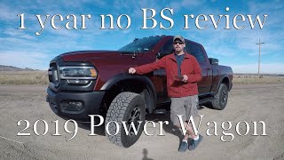 1 Year NO BS Review  2019 Ram Power Wagon