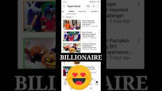 Ryan's World Kid YouTuber 😍 | @RyansWorld YouTube Story 🤑| #shorts | #youtubeshorts