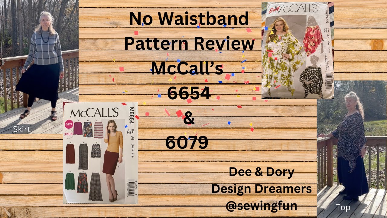 No Waistbands! McCall's 6079 and 6654 pattern reviews ep 44-23 - YouTube