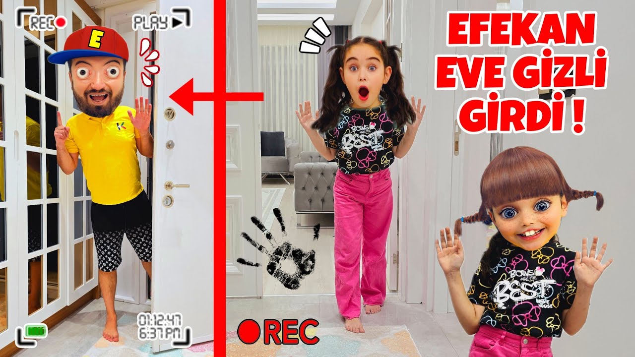 ELİF KOMŞU ÇOCUĞU EFEKAN EVİMİZE GİZLİ GİRDİ !! KORKTUK !! بابا جاب لي بالون - جنى مقداد | طيور بيبي