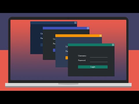 Java Swing GUI: Login design with easy change colors