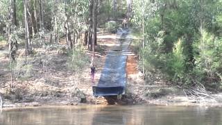 Giant Slip And Slide Into Dam