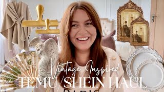 HUGE* VINTAGE TEMU/SHEIN HAUL 🕊️| Suzy Darling