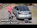 Adding a solar roof to a Tesla Model 3...