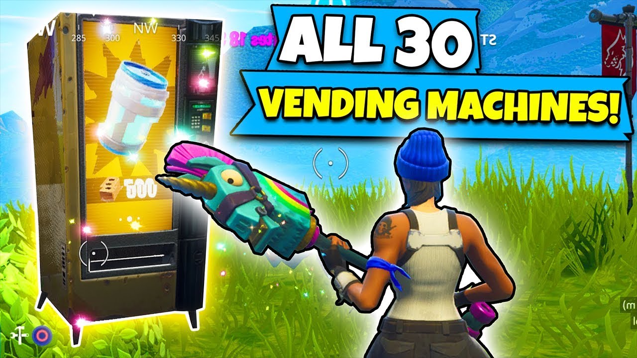 New Every Vending Machine Location In Fortnite Youtube