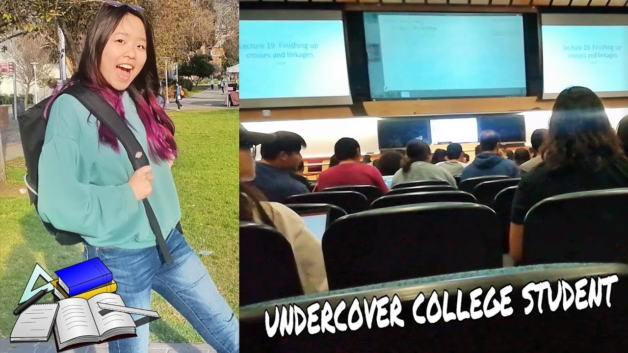 Pretending to be a college student for 24 hours - YouTube