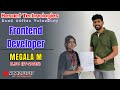 Frontend Developer Achievement | Megala M (B.Sc IT – 2025) Placed Successfully 🚀
