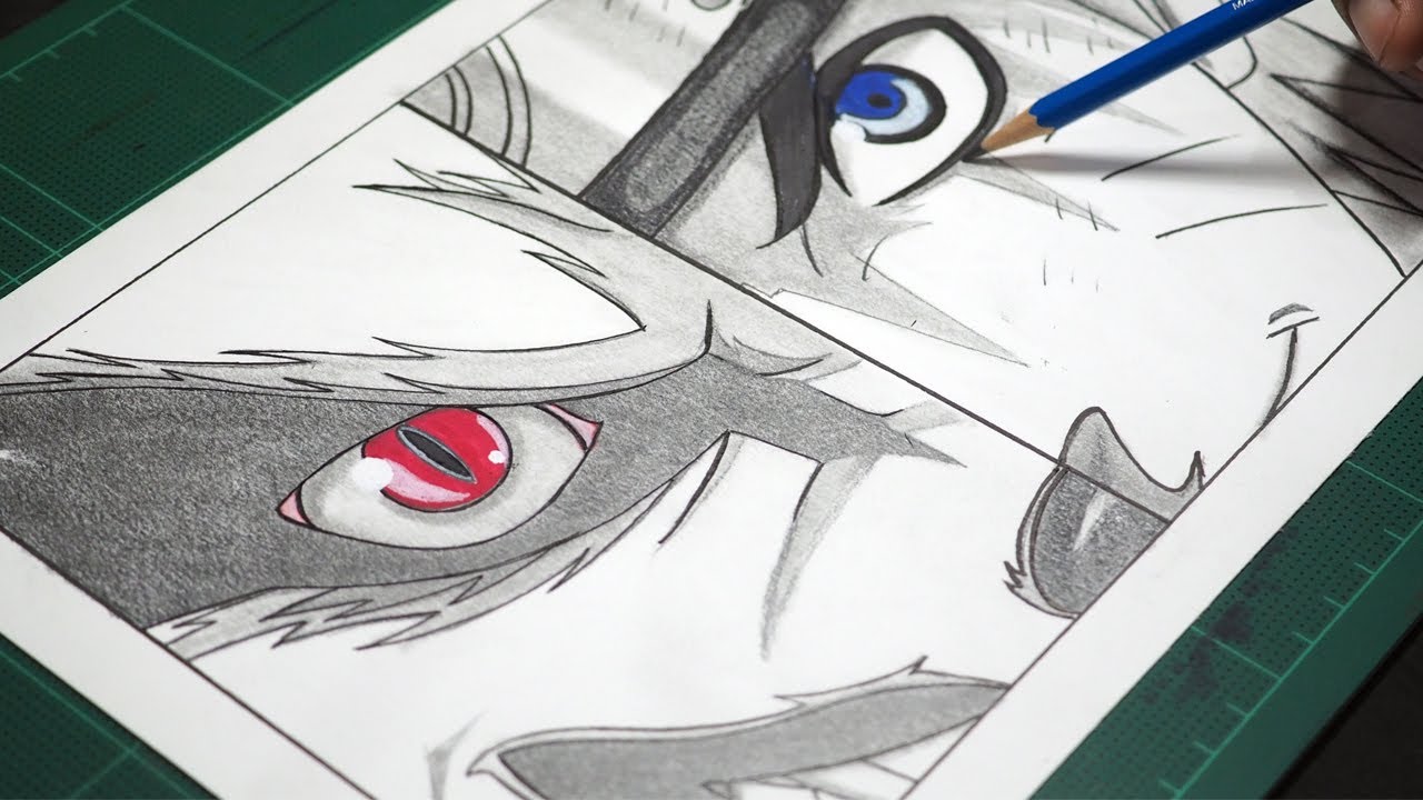 Como Desenhar o Naruto / 4 Caldas - How to Draw Naruto / Kurama 