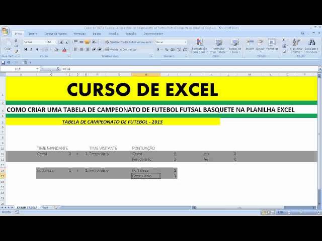 Criar classificação do campeonato no Excel. Fácil fácil - Ninja do