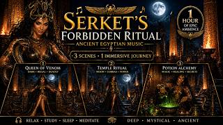 🦂 Ancient Egyptian Music | Serket’s Forbidden Ritual | Moonlit Temple Ambience (1 Hour) #relaxation