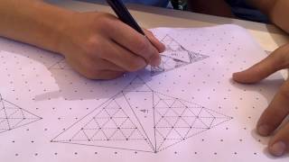 Proof of Pythagoras Theorem - with equilateral triangles  - by my Year 9 boys.