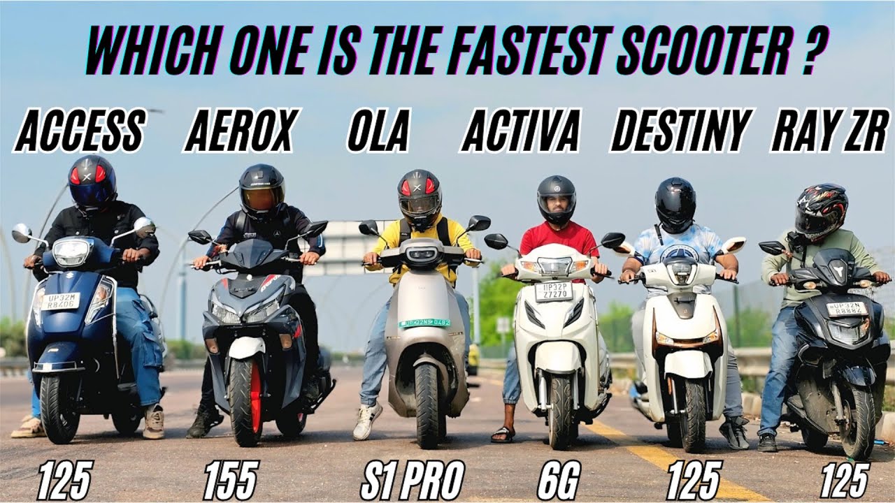 AEROX 155 vs 2025 HERO DESTINI 125 vs RAY ZR 125 vs ACCESS 125 vs OLA S1 PRO vs ACTIVA 6G DRAG RACE🔥