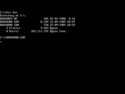 Dos music : Dousound (Dos software 1989)