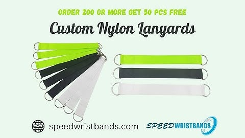 Custom Nylon lanyards | Custom Lanyards | Speedwristbands