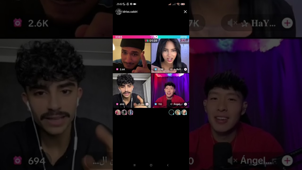 لايف إدريس مع هيام وحسن وكوري،إدريس يفضح هيام 🤣🤣🤣