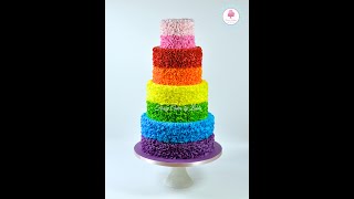 Ruffles | How to make gumpaste fondant sugar ruffles tutorial with a circle cutter - Ceri Badham