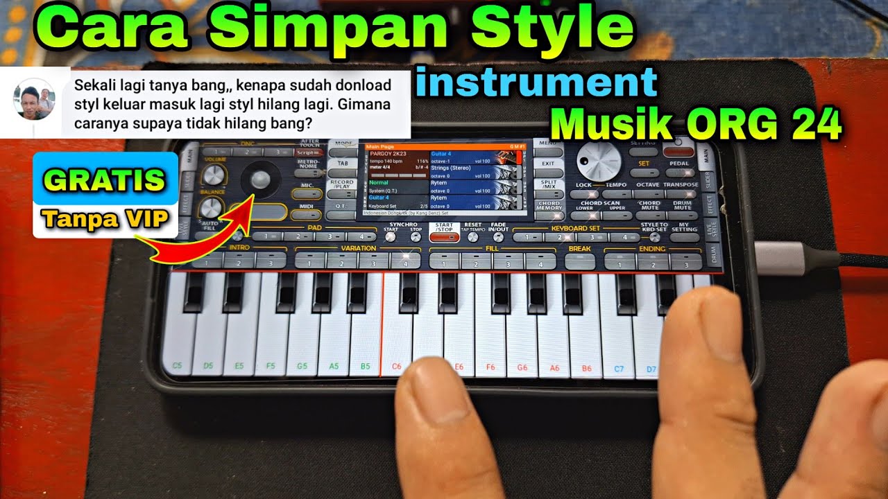Cara Simpan SET (musik) ORG 24 | Bisa Untuk Semua HP
