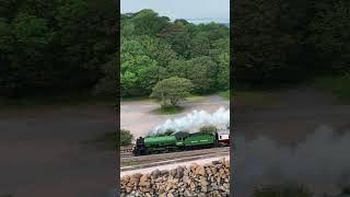 Mayflower Powers the Coastal Pass at Dawlish Warren #steam #train #shorts