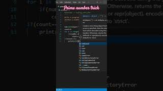 Method to check prime number ✨✨#shorts #python #coding #primenumber #programming #pythoninterview