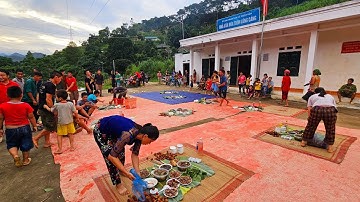 Đại Tiệc Bò 120kg cỗ Lá cả bản Lũng Cáng ăn mừng đón Khách Quý Quảng Ninh. Nguyễn Tất Thắng